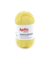 Ovillo Katia Amigurumi 100% algodón 20 g color amarillo limon