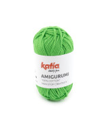 Ovillo Katia Amigurumi 100% algodón 20 g color verde brillante