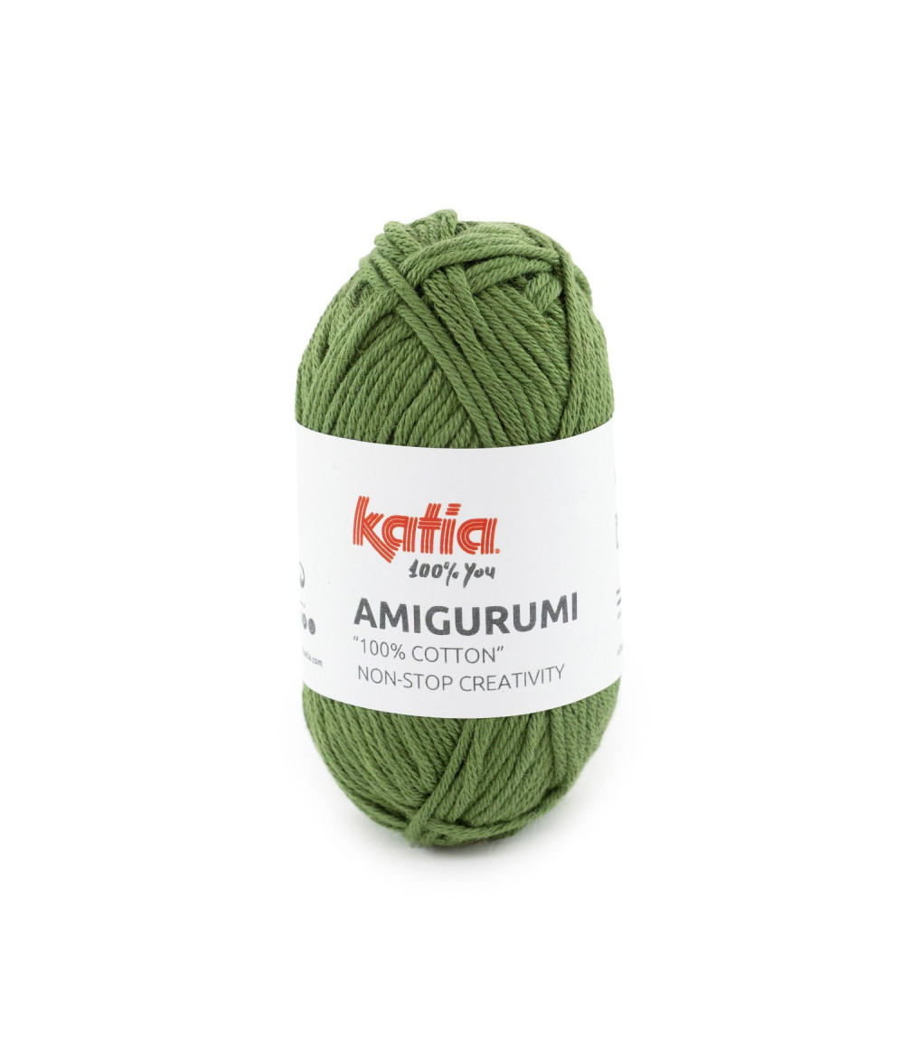 Ovillo Katia Amigurumi 100% algodón 20 g color verde pino