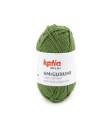 Ovillo Katia Amigurumi 100% algodón 20 g color verde pino