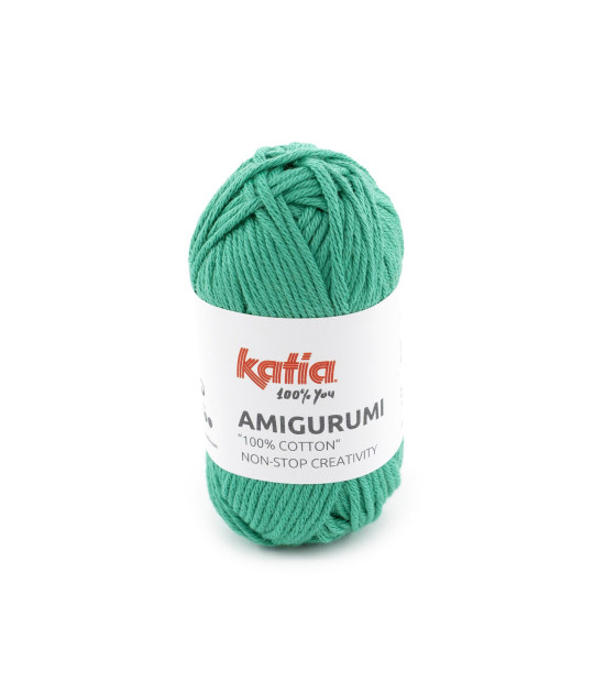 Ovillo Katia Amigurumi 100% algodón 20 g color verde menta