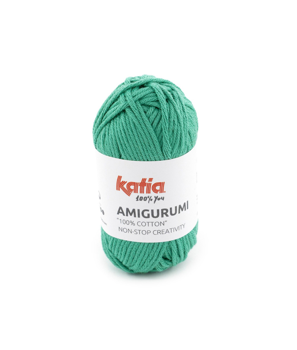 Ovillo Katia Amigurumi 100% algodón 20 g color verde menta