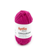 Ovillo Katia Amigurumi 100% algodón 20 g color rojo frambuesa