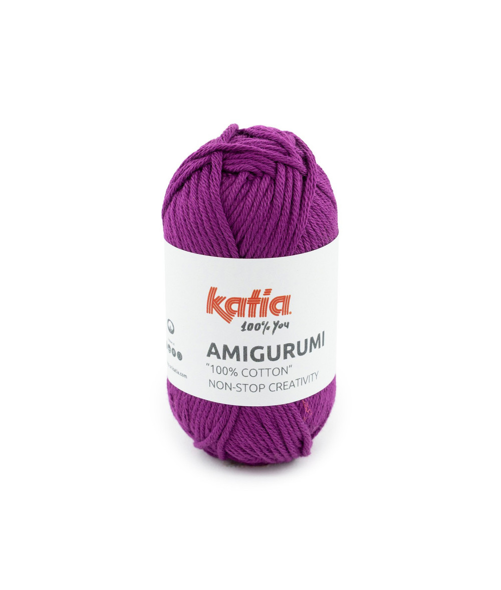 Ovillo Katia Amigurumi 100% algodón 20 g color violeta