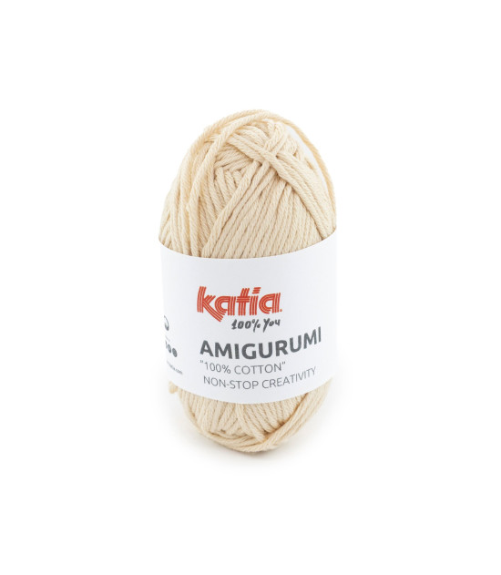 Ovillo Katia Amigurumi 100% algodón 20 g color beige rosado