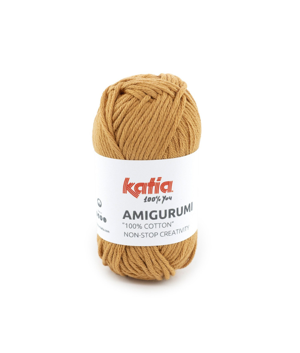 Ovillo Katia Amigurumi 100% algodón 20 g color camel