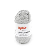 Ovillo Katia Amigurumi 100% algodón 20 g color gris perlado