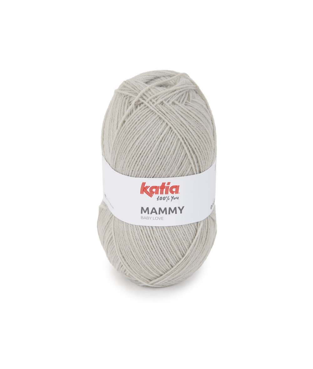 Ovillo 50gr Lana Mammy Gris Claro