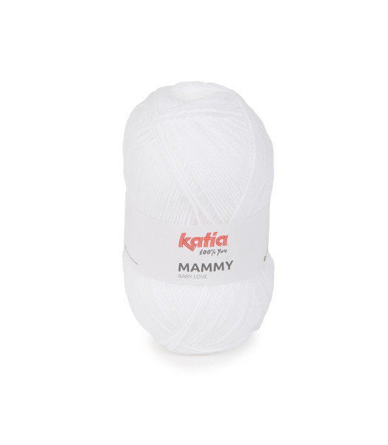 Ovillo 50gr Lana Mammy Blanco