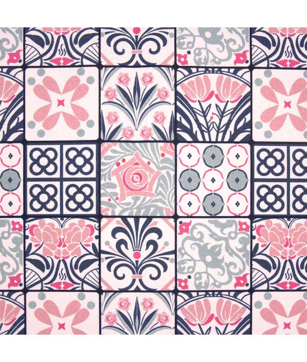 Tela de loneta de algodón Modernism Tiles