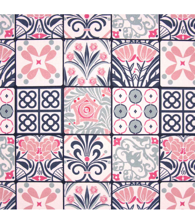Tela de loneta de algodón Modernism Tiles