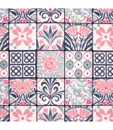 Tela de loneta de algodón Modernism Tiles