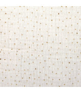 Tela Muselina con efecto gotas doradas