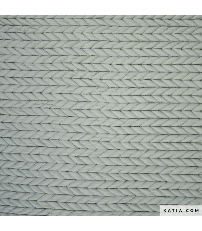 Tela acolchada espiga color verde