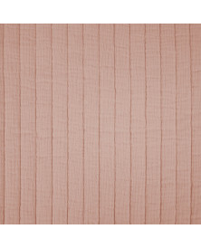 Tela Muselina acolchada en color rosa
