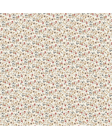 Tela colección Petite Jeanne Wild Flowers Ivory Cotton