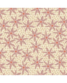 Tela Coleccion Simply Be Cream Flowers