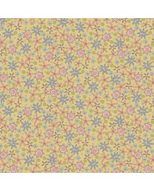 Tela Coleccion Simply Be Green Flowers