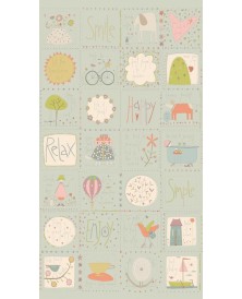 Tela Coleccion Simply Be Dove Gray Panel