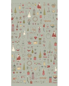 Tela Colección Down Tinsel Selvedge Grey