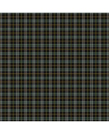 Tela colección Winter Dreams Gingham Black Metallic