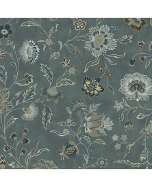 Tela Colección Garden Blue Suede Flourish
